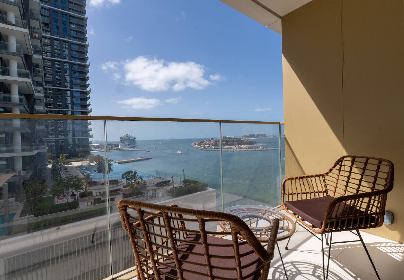 Apartment in Dubai - 2 Bed in Grand Bleu Tower with sea view