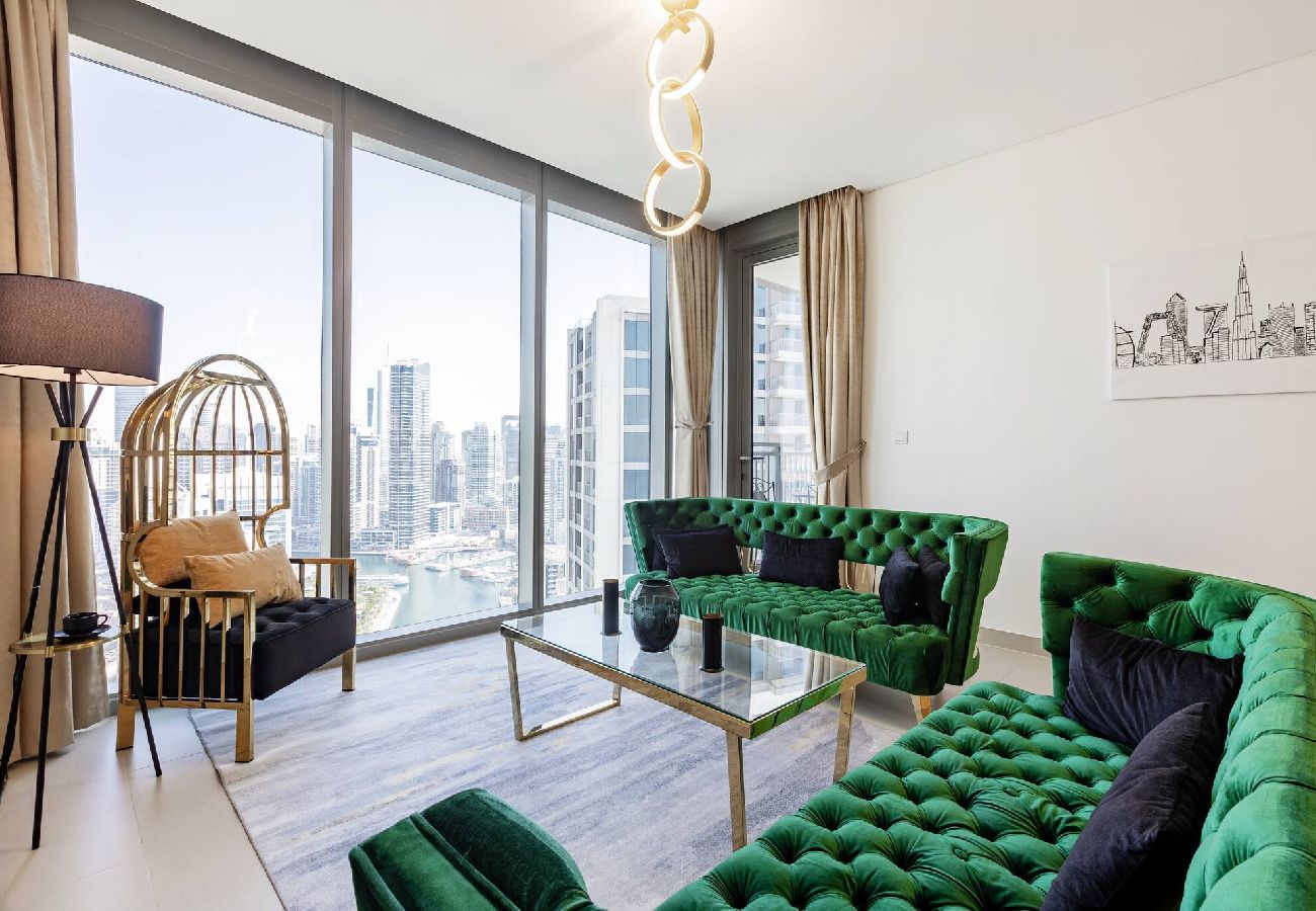 Apartment in Dubai - ElegantEscapes - Large 2BR w/ Marina and Sea View 